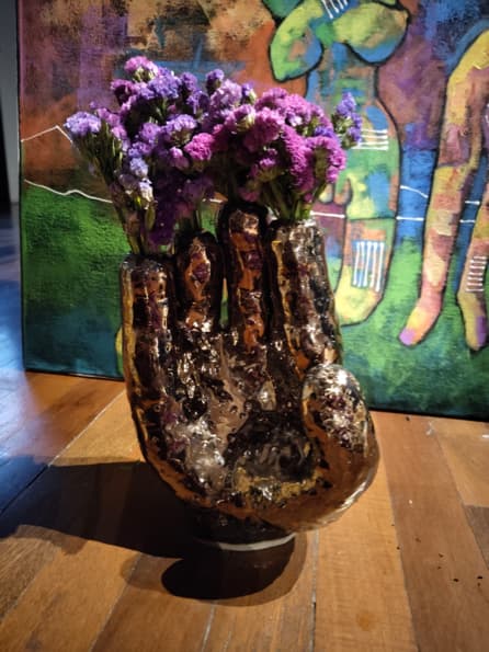 Hand Shaped Vase
