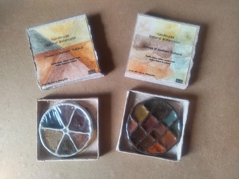 Ceramic Watercolor Palette (12 colors)